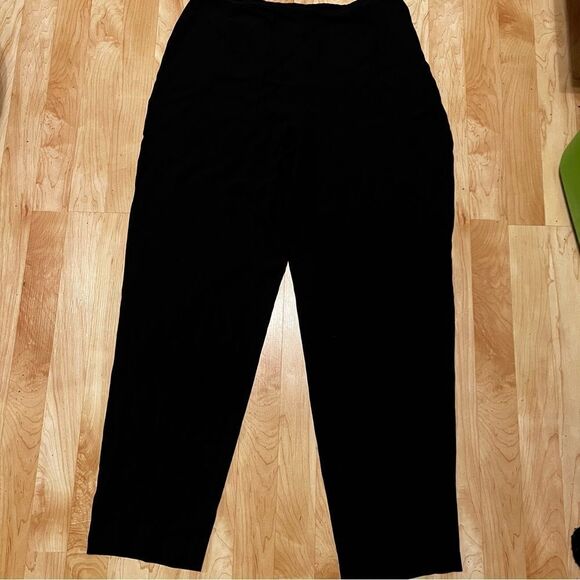 Eileen Fisher Knife Pleated Sheer Pants Women’s Large - Picture 2 of 3